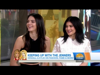 hd: kendall and kylie at today (february 10, 2016)