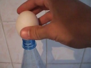 here is the focus how to put an egg in a bottle