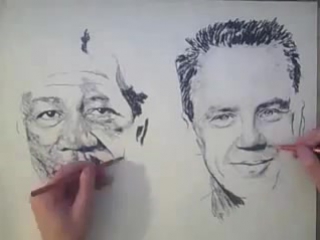 drawings with two hands
